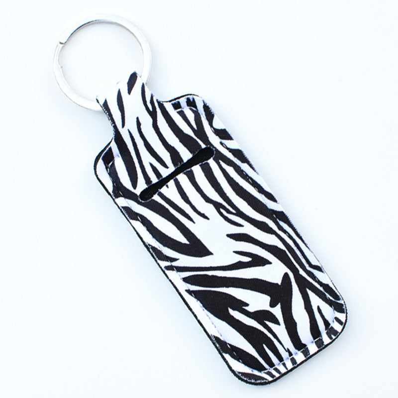 Wholesale Cactus Leopard Print Rose Flower Lipstick Set Keychain